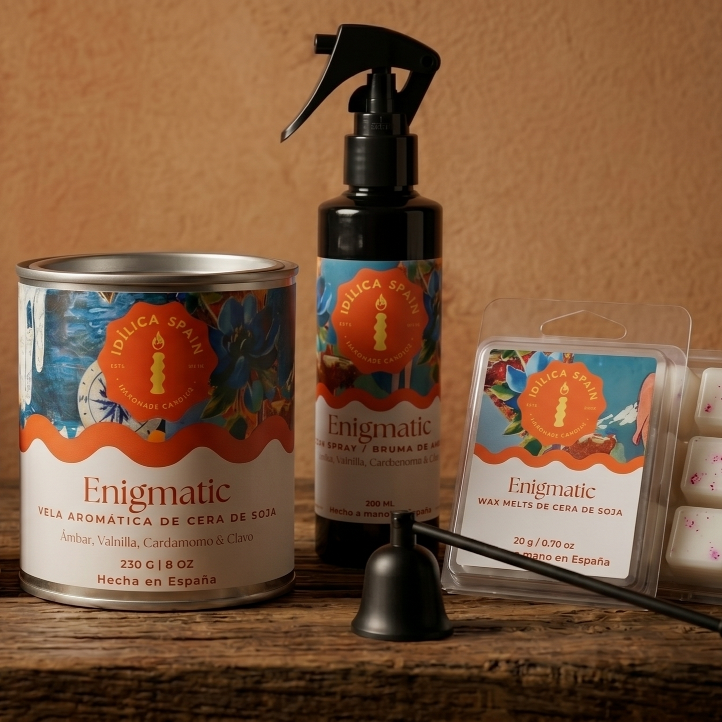 Vela de Soja Enigmatic - Ámbar, Vainilla y Cardamomo