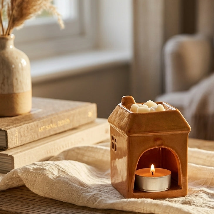 Quemador de Wax Melts de Cerámica | Casita Pequeña