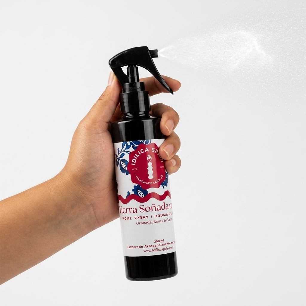 Ambientador Textil Spray Tierra Soñada por mí | Granada, Rosas & Cuero