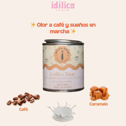 Vela de Soja Coffee Time - Café y Caramelo