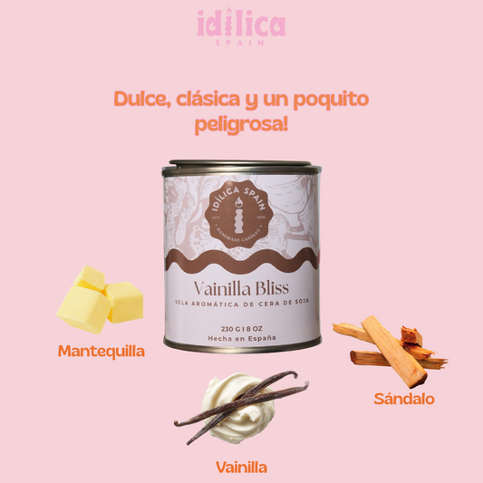 Vela de Soja Vainilla Bliss - Dulce y Cremoso