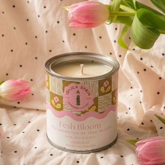 Vela de Soja Fresh Bloom - Musk, Almizcle & Lima