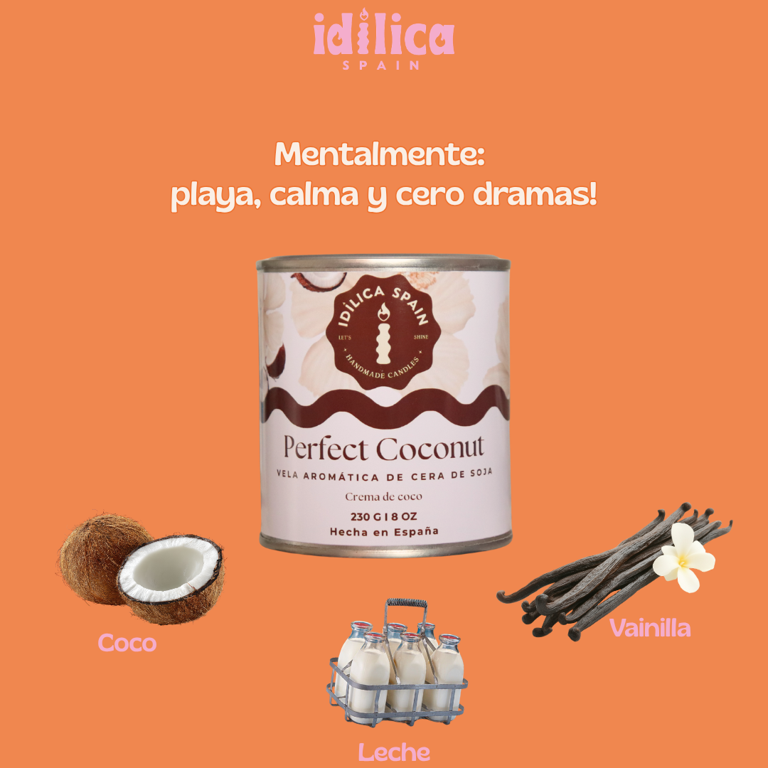 Vela de Soja Perfect Coconut - Coco y Vainilla