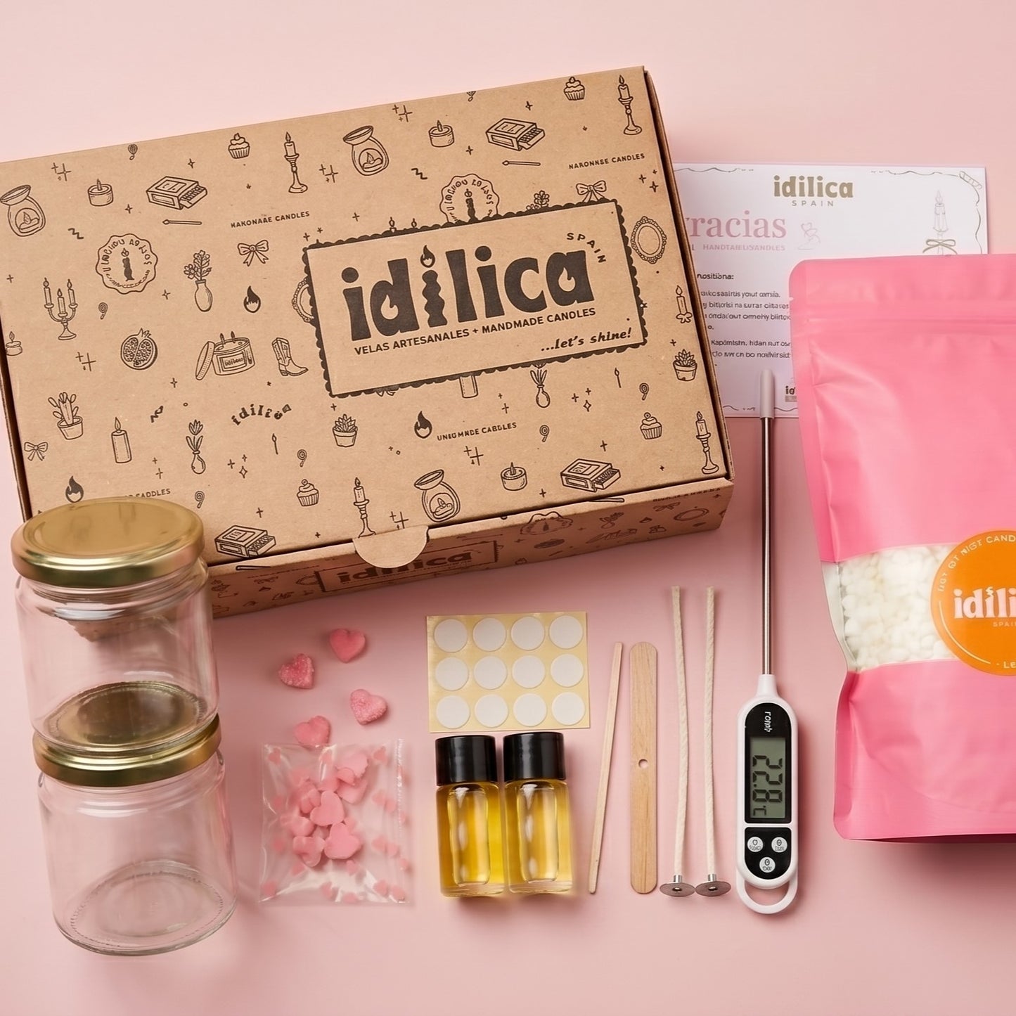 Kit Fabricación de Velas en Casa - DIY Candle making