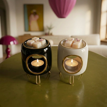 Quemador de Wax Melts de Cerámica | Redondo con patitas
