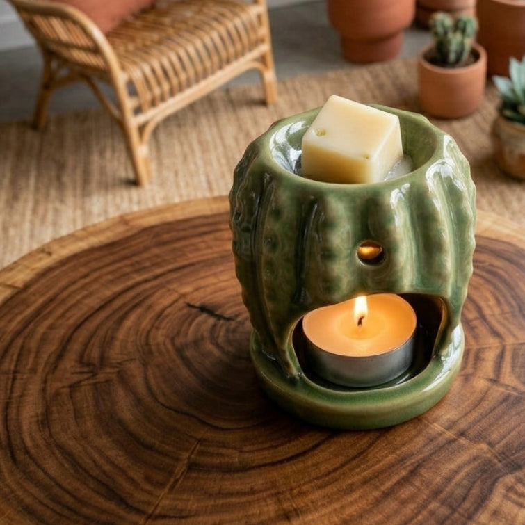 Quemador de Wax Melts de Cerámica | Mini Cactus 🌵