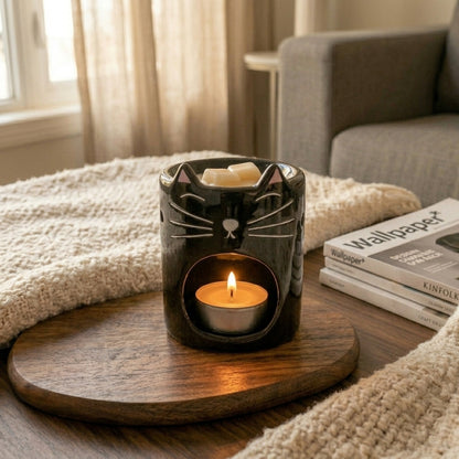 Quemador de Wax Melts de Cerámica | Gato 🐱