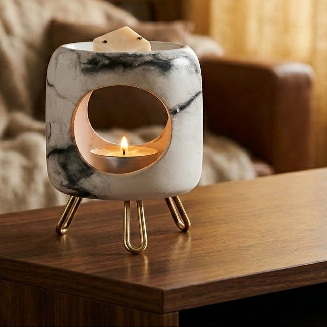 Quemador de Wax Melts de Cerámica | Redondo con patitas