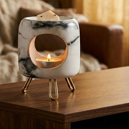 Quemador de Wax Melts de Cerámica | Redondo con patitas