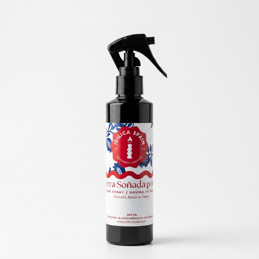 Ambientador Textil Spray Tierra Soñada por mí | Granada, Rosas & Cuero