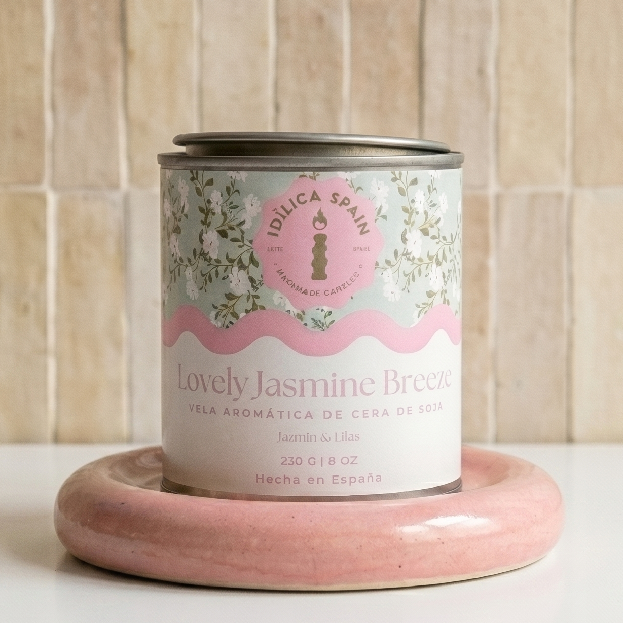 Vela de Soja Jazmine Breeze - Jazmín, Lilas y Almizcle