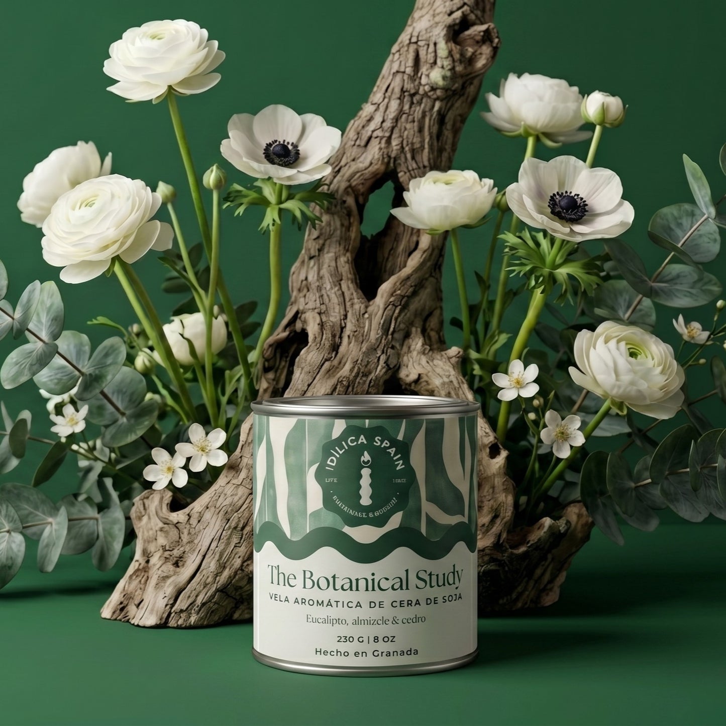 Vela de The Botanical Study: Eucalipto, cedro y almizcle