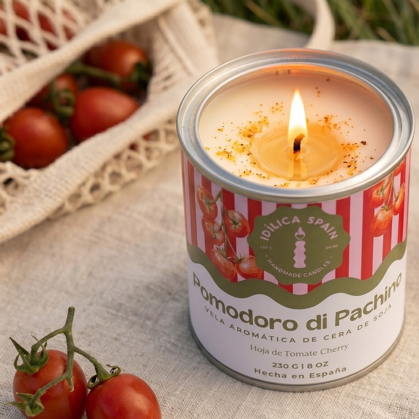 Vela de Soja Pomodoro di Pachino - Tomate Cherry Siciliano