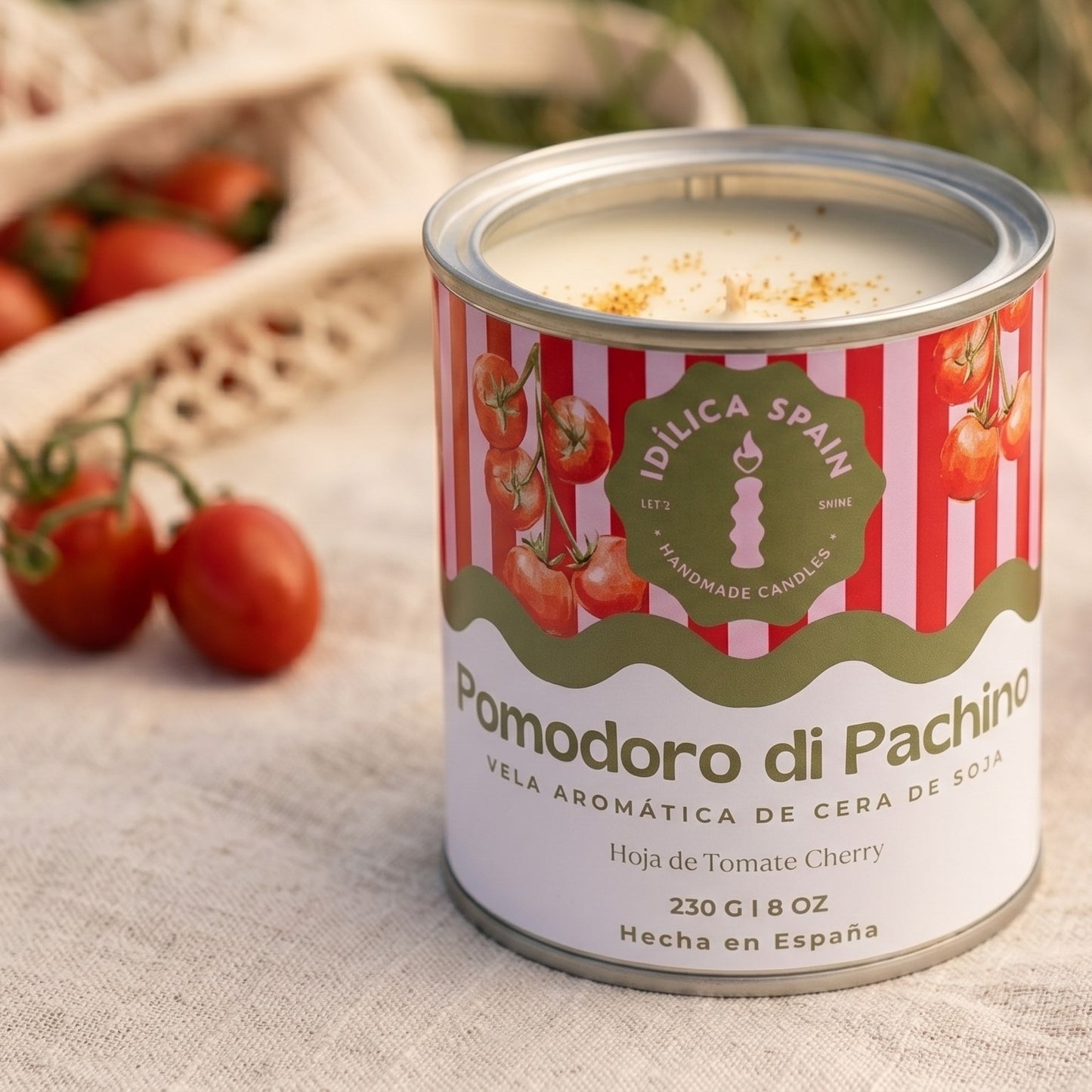 Vela de Soja Pomodoro di Pachino - Tomate Cherry Siciliano