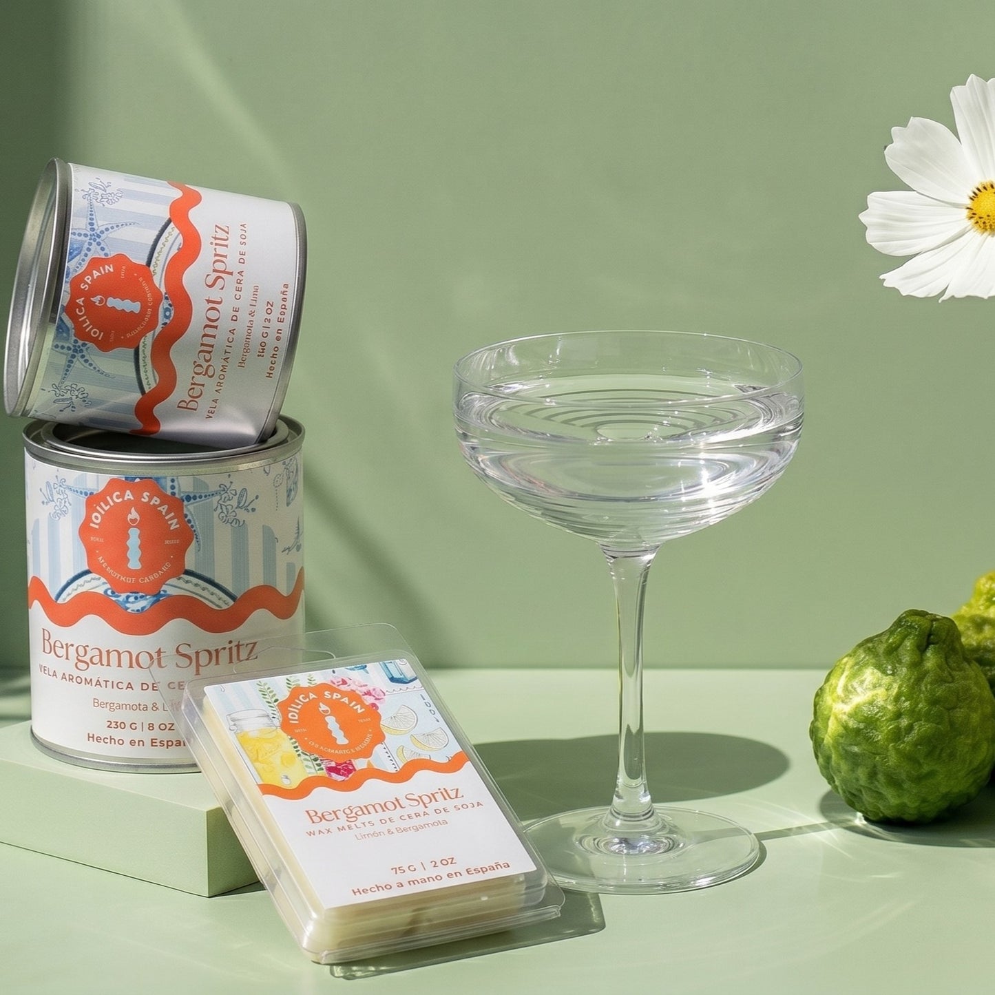 Vela de Soja Bergamot Spritz - Lima y Bergamota