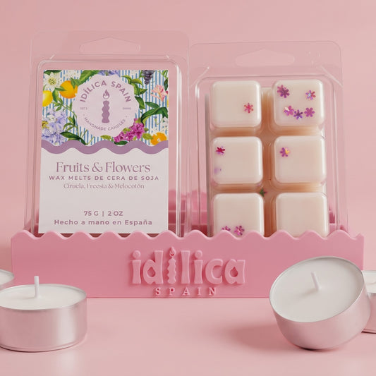 Waxmelts de Soja Fruits & Flowers - Melocotón, Ciruela & Freesia