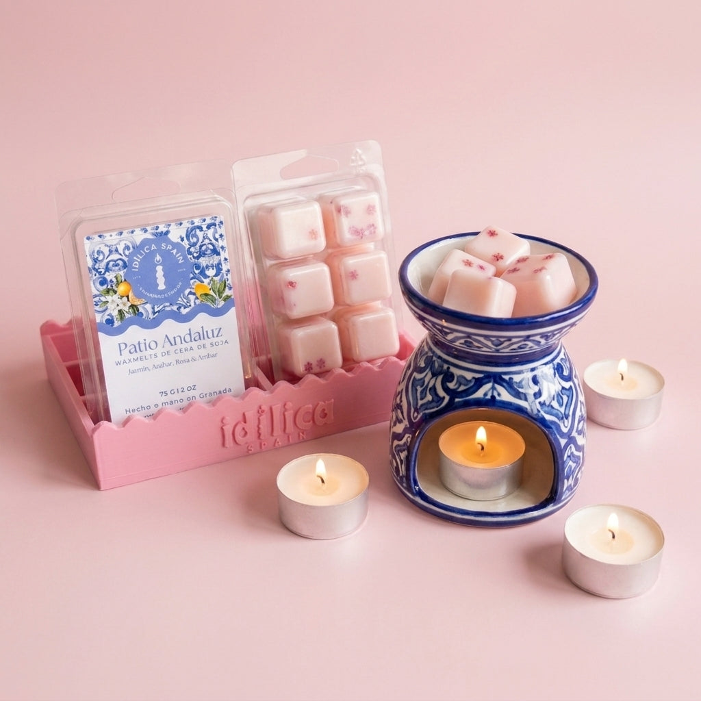 Waxmelts de Soja Patio Andalúz - Azahar, jazmín & rosas